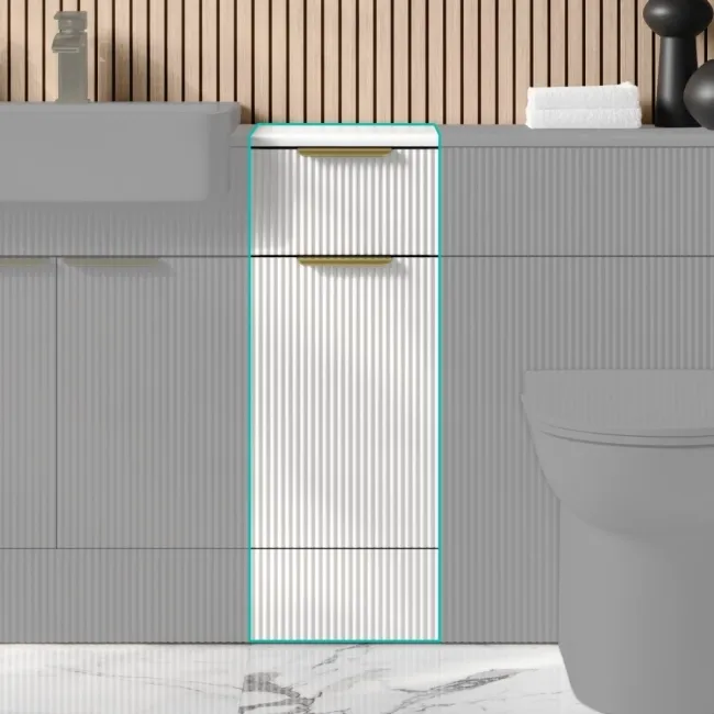 Brushed Brass Flat Furniture Handle