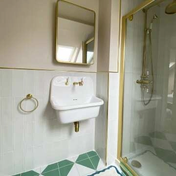 Olivia Matt Brass Mirror Cabinet 710x500mm