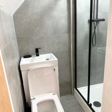 Ohio Gloss White 2-In-1 Combined Wash Basin & Atlanta Toilet 500mm