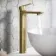 Glen Brushed Brass High Rise Basin Mixer Tap