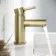 Wye Brushed Brass Basin Mixer Tap