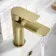 Lusk Brushed Brass Basin Mixer Tap