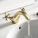 Tweed Traditional Brushed Brass Basin Mixer Tap