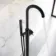Trent Matt Black Freestanding Bath Shower Mixer Tap