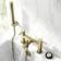 Wye Brushed Brass Bath Filler & Handheld Shower