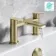 Tay Brushed Brass Bath Filler