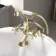Bray Traditional Brushed Brass Bath Shower Mixer Tap