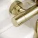 Ballina Round Brushed Brass Thermostatic Bath Filler Shower Set
