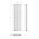 Faro Matt Black Double Flat Panel Vertical Radiator 1600x490mm
