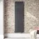 Faro Anthracite Single Flat Panel Vertical Radiator 1800x490mm
