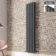 Faro Anthracite Double Flat Panel Vertical Radiator 1800x350mm
