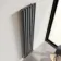 Marbella Anthracite Single Oval Panel Radiator 1800x360mm