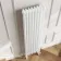 Athens White Triple Column Vertical Traditional Radiator 1500x380mm