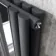Marseille Anthracite Double Vertical Mirror Radiator 1800x380mm