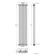 Athens Raw Metal Double Column Vertical Traditional Radiator 1800x380mm