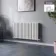 Marbella White Double Oval Panel Radiator 600x1020mm