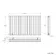 Marbella White Double Oval Panel Radiator 600x1020mm