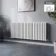 Marbella White Double Oval Panel Radiator 600x1440mm