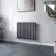 Marbella Anthracite Single Oval Panel Radiator 600x780mm