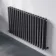 Marbella Anthracite Double Oval Panel Radiator 600x1020mm
