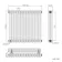 Athens Matt Black Triple Column Horizontal Traditional Radiator 750x785mm