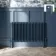 Athens Inky Blue Triple Column Horizontal Traditional Radiator 600x1010mm