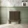 Athens Antique Gold Triple Column Horizontal Traditional Radiator 600x605mm