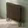 Athens Antique Gold Triple Column Horizontal Traditional Radiator 600x605mm