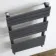 Santorini Anthracite Flat Panel Heated Towel Rail 1200x450mm