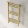 Barcelona Brushed Brass Straight Heated Towel Rail 800x400mm
