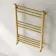 Barcelona Brushed Brass Straight Heated Towel Rail 800x500mm