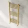 Barcelona Brushed Brass Straight Heated Towel Rail 1000x400mm