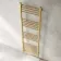 Barcelona Brushed Brass Straight Heated Towel Rail 1600x500mm