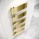 Seville Brushed Brass Designer Flat Panel Heated Towel Rail 1600x600mm