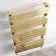 Santorini Brushed Brass Flat Panel Heated Towel Rail 1400x450mm