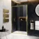 Hamburg Brushed Brass Easy Clean 8mm Sliding Shower Door 1200mm - Easy Fix Feature