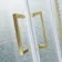 London Brushed Brass 6mm Corner Entry Shower Enclosure 760x760mm