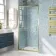 London Brushed Brass 6mm Pivot Shower Door 900mm