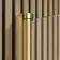 Linz Easy Clean 6mm Brushed Brass Bath Screen - 800mm