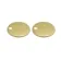 60.6mm Brushed Brass Toilet Seat Round Hinge Cover Caps