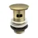 Brushed Brass Dome Top Pop Up Basin Waste - Slotted