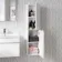 Trent Gloss White Wall Hung Tall Cabinet 1200x300mm