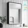 Mia Black Framed Illuminated LED Mirror Cabinet 710x500mm