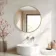 Essence Brushed Brass Round Bathroom Mirror 600mm