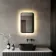 Mila Black Framed Backlit llluminated LED Mirror 600x400mm
