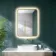 Mila Brushed Brass Backlit llluminated LED Mirror 800x600mm