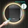 Delilah Black Framed Round Backlit LED Mirror With BLUETOOTH Speaker 800mm