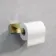 Isla Brushed Brass Square Toilet Roll Holder