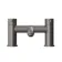 Trent Gunmetal Grey Basin & Bath Mixer Tap Set