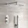 Ballina Premium Chrome Round Thermostatic Shower Set - 300mm Head & Hand Shower
